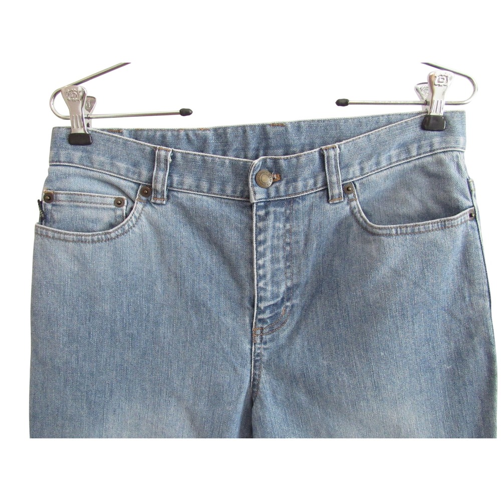 Lauren Jeans Co Ralph Lauren Womens 6 Light Wash Bootcut Flare Jeans Y2K Stretch - Picture 3 of 5